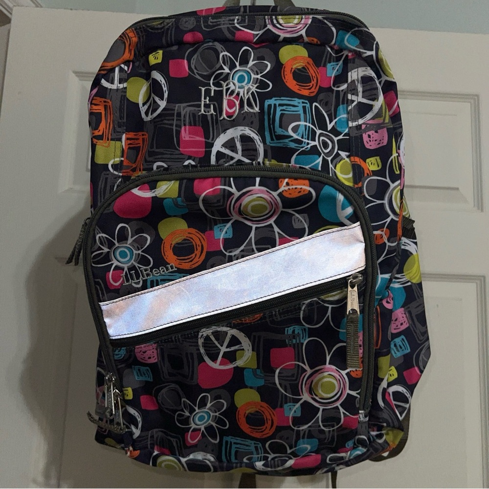 L.L. Bean Multicolor Patterned Backpack - image 1